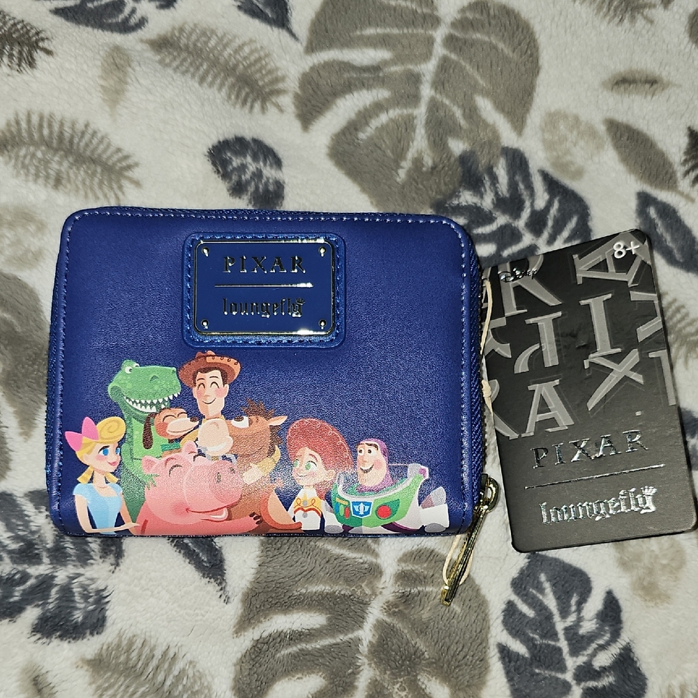 Loungefly Pixar Moment Toy Story Zip Around Blue Wallet